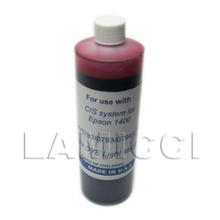 Pint UV Dye Light Magenta Refill Ink for CIS Epson 1400