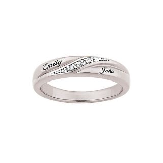  silver ladies diamond wedding band rating 1 $ 105 00 s h $ 5 95