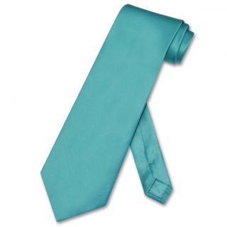 Necktie Extra Long Solid Turquoise Aqua Blue Mens XL Neck Tie