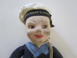 Vintage R M s Queen Elizabeth Jollyboy Sailor Doll by Norah Wellings