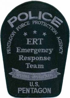 US DoD Pentagon Police ERT Emergency Response Team subdued patch