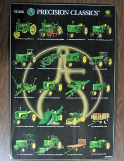 Ertl John Deere Farm Toy Tractor 1 16 Precision Series Poster 1 20 NIP