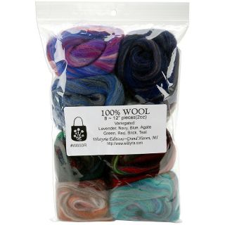 113 0113 wool roving variegated 8 pack rating be the first to write a