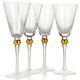 108 451 colin cowie set of 4 fluted wine glasses note customer pick