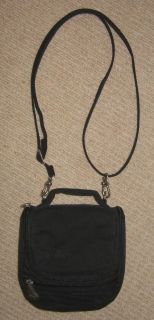 AmeriBag Catksill Esopus Black Microfiber Travel Crossbody Handbag