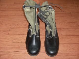  U s Military Vietnam Era Jungle Boots Dated 3 68