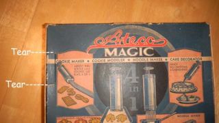 Vintage Ateco Metal Cookie Press Noodle Maker Decorator Mirro Type 4