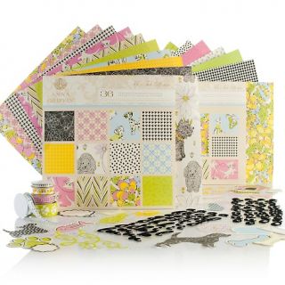 116 655 scrapbooking anna griffin fifi and fido papercrafting kit note