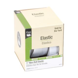 112 9069 dritz stretchrite non roll flat elastic 12 yards in white