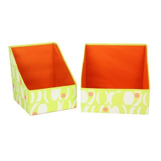 113 5274 household essentials 2 accessory bins geo print lime with