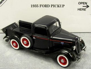 Danbury Mint 1935 Ford Pickup Truck Blue Black 1 24 Die Cast VGC in