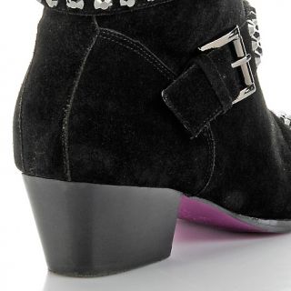 twiggy LONDON Suede Ankle Boot with Large Faceted Studs