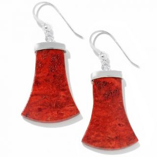 Mine Finds by Jay King Jay King Red Coral Sterling Silver Drop