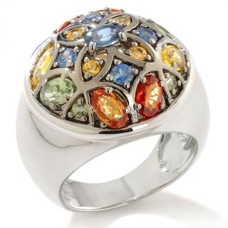  colors of sapphire sterling silver cluster ring rating 3 $ 124 94 s h