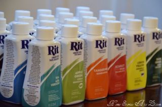 Rit Fabric Dye Liquid Selected Colors 8 oz Bottles
