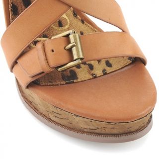 Sam Edelman Josie Multi Band Cork and Leather Wedge