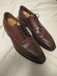 Mens Santoni Elliston Brown Oxfords Shoes 9 5 D