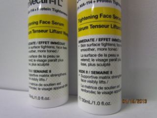  TL TIGHTENING FACE SERUM 1.0oz EACH~ LOT OF 2~TIGHTENS AND TONES FACE