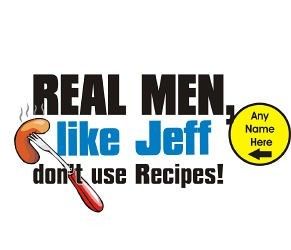 Personalized Real Men BBQ Apron Custom Name Real Men DonT Use Recipes