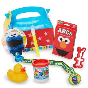 Sesame Street Elmo Birthday Party Supplies Favor Box Kits