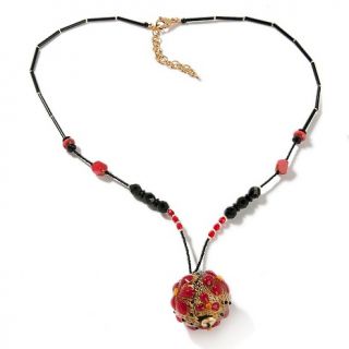 132 404 murano by manuela murano by manuela black red and gold color