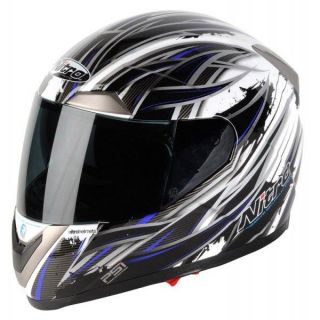  Sidewinder Motorcycle Helmet Black White Blue Sale Price New