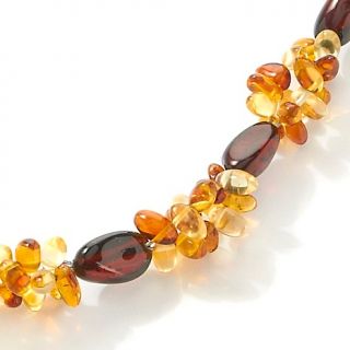 Jewelry Necklaces Beaded Age of Amber Multi colored Amber Cluster
