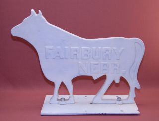 RARE Fairbury Nebr Nebraska Cast Iron Bull Windmill Weight 40 BULL Cow