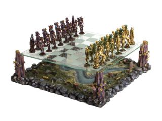 Wholesale Fairy Fantasy Chess Set Glass Top Pewter Chesspieces Gift 15