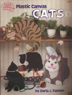   Bk Plastic Canvas CATS American School Needlework Designs by Fanton