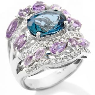Jewelry Rings Fashion Sima K 6.33ct London Blue Topaz and