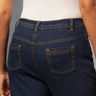 Diane Gilman DG2 Stretch Denim Boot Cut Jeans with Concho Rivets