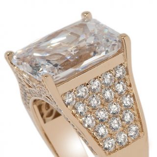 Jean Dousset Absolute Royal Radiant Cut Cocktail Ring at