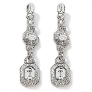 185 151 r j graziano glam up pave crystal drop earrings rating 9 $ 24