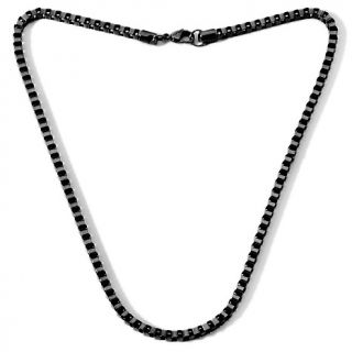 152 682 men s black stainless steel box chain necklace rating 2 $ 14