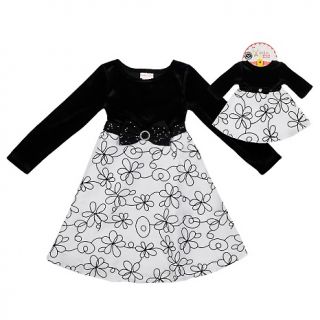 153 029 dollie me dollie and me black and white dresses with glitter