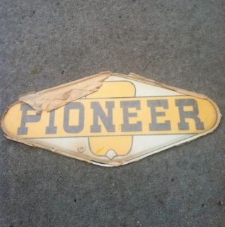 Old Pioneer Seed Corn Farm Sign 40s/ 50s Metal double sided original