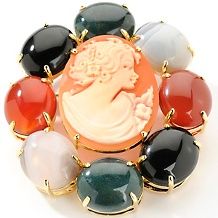 amedeo nyc colors of agate cameo pin pendant $ 149 95 $ 179 95