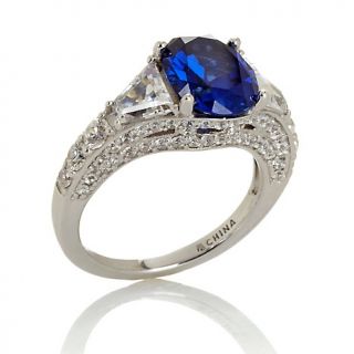 201 148 jean dousset absolute 4 88ct created sapphire and trillion cut