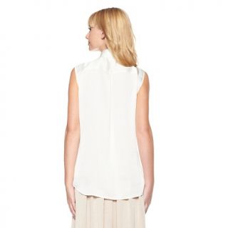 175 147 vince camuto sleeveless button front satin shirt note customer