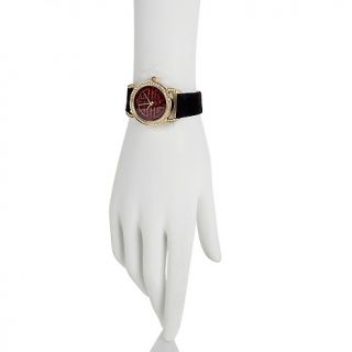 Absolute Victoria Wieck Black and Red Longevity Strap Watch