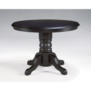 House Beautiful Marketplace Round Pedestal Dining Table   Black