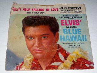  Only Elvis Presley CanT Help Falling in Love Rock A Hula RCA