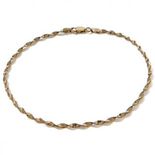 168 158 technibond twisted herringbone anklet note customer pick