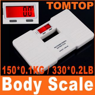 Digital Bathroom Body Fat Scale 150 0 1kg 330 0 2lb WH