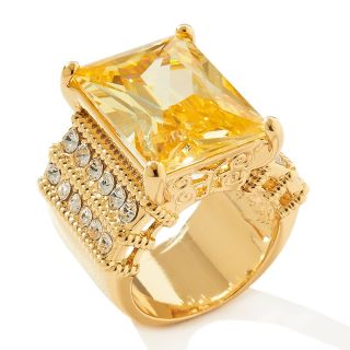 166 171 joan boyce way back when yellow cz and crystal ring note