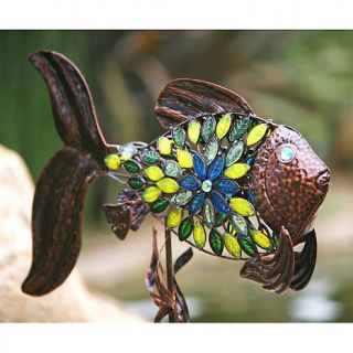 162 586 filigree metal fish with colorful mosaic design rating be the