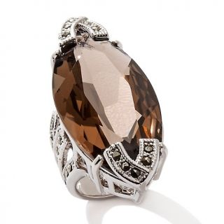 166 437 colleen lopez smoky quartz and marcasite color stone