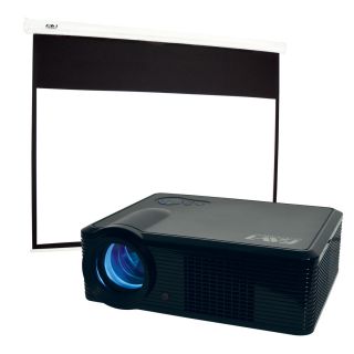 FAVI RioHD LED 3T Projector  100 Electric Projection Screen Theater