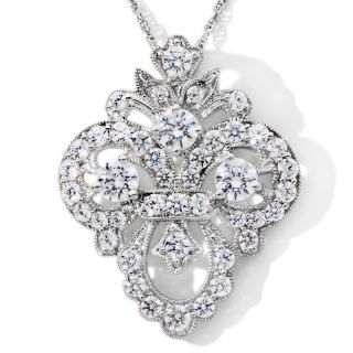 166 439 absolute xavier 3 71ct absolute fleur de lis enhancer pendant